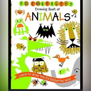 Drawing Book of Animals! Ed Emberley’s Classic Book! Learn to Draw! Art Book!